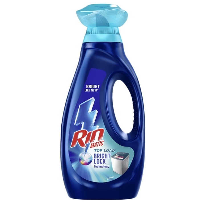 Rin matic top loud bright lock technology liquid detergent  800 ml