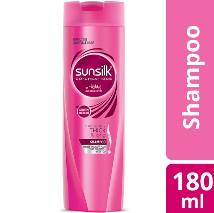 Sunsilk co-creations luciously thick & long shampoo 180ml