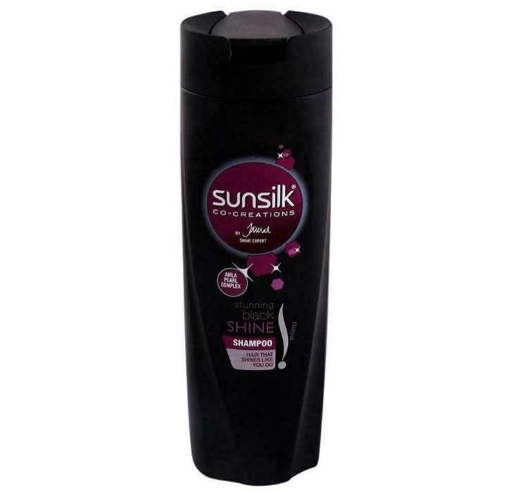 Sunsilk co-creations by jawed stunning black shine shampoo 180ml