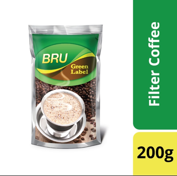 Bru green label filter coffee 200 g