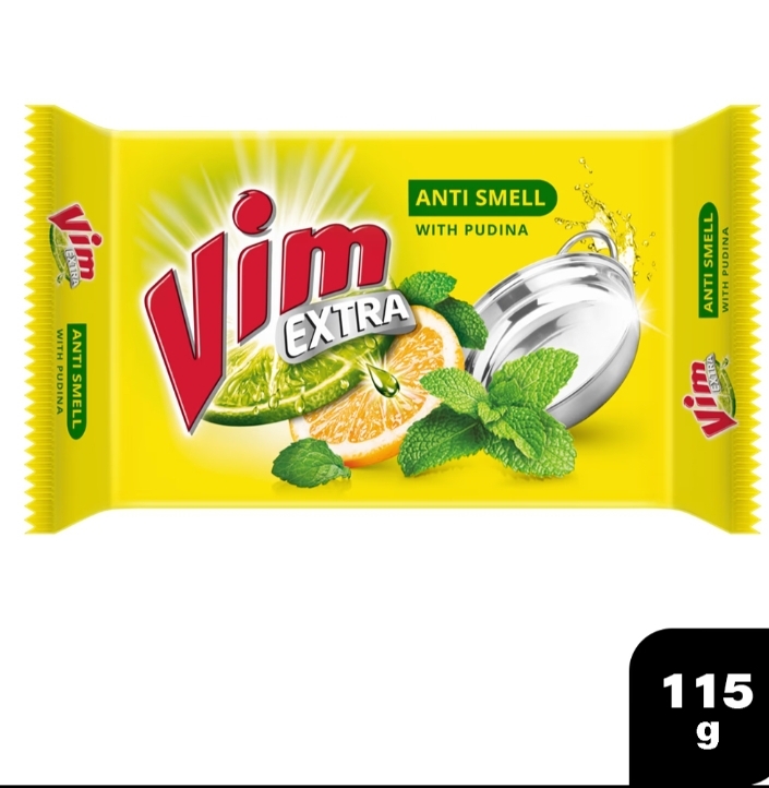 vim extra anti smell pudina dishwash bar 115 g