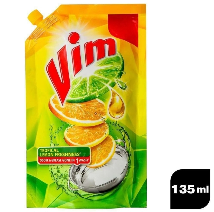vim liquid concentrated dishwash gel 135 ml